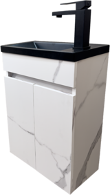МЕБЕЛ ЗА БАНЯ MINI 43 MARBLE BLACK