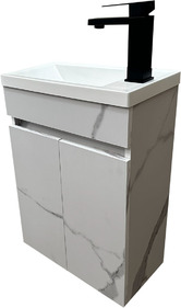 Малък шкаф за баня от ПВЦ Mini 43 Marble W