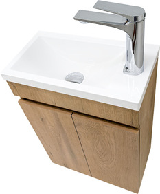 Малък шкаф за баня от ПВЦ Mini 43 OAK W