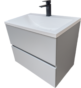 Мебел за баня с две чекмеджета Mila 70 Gray W