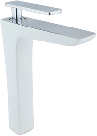 Бял смесител за мивка Blandini Ventana L