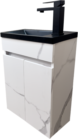 МЕБЕЛ ЗА БАНЯ MINI 43 MARBLE BLACK