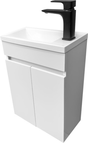 Малък шкаф за баня от ПВЦ Mini 43 WHITE