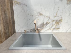 Бежов кухненски смесител Blandini Silvia Beige