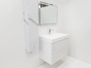 ПВЦ мебел за баня с две чекмеджета Torino 80 W