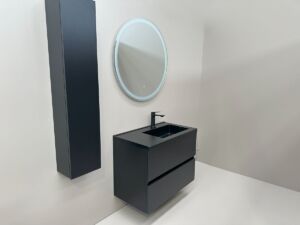 PVC МЕБЕЛ ЗА БАНЯ PORTO 80 R BLACK