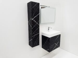 PVC МЕБЕЛ ЗА БАНЯ Matera 60 Noir W