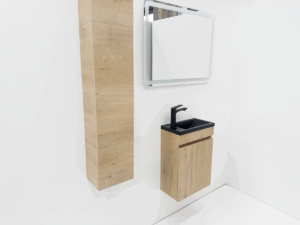 Малък шкаф за баня от ПВЦ Mini 43 OAK B