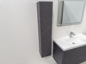 Колона за баня от ПВЦ влагоустойчива цвят сив мат, цимент,бетон Concrete