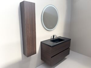 Дълъг шкаф за баня водоустойчив Siena 100 Venge B
