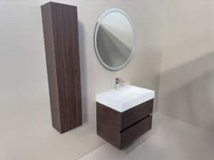 Дървесен шкаф за баня с чекмеджета Florence 70 Venge W