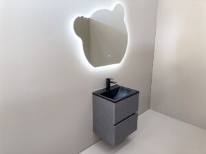 PVC МЕБЕЛ ЗА БАНЯ TAORMINA 50 VENGE B - тъмен цвят