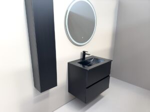 PVC МЕБЕЛ ЗА БАНЯ BERGAMO BLACK 50, 60, 70, 80