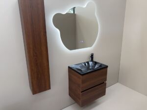 PVC МЕБЕЛ ЗА БАНЯ DIAMANTE 60 CHERRY BLACK