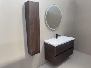 Голям дървесен шкаф за баня от PVC Siena 100 Venge W