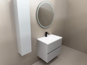 Мебел за баня с две чекмеджета Mila 70 Gray W