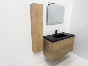 Колона за баня от ПВЦ водоустойчива светло дървесен цвят орех, дъб OAK