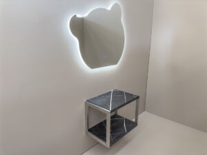 PVC МЕБЕЛ ЗА БАНЯ SOFIA NOIR С ИНОКС РАМКА
