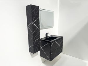 PVC МЕБЕЛ ЗА БАНЯ Porto L 80 Noir B