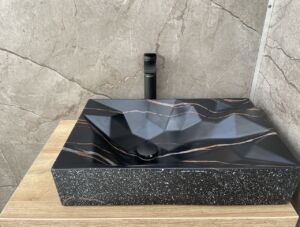 Мивка за плот Stone Black