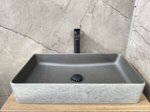 Цветна мивка за баня Densi Black Grey