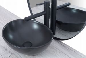 Мивка тип купа Esma Black Mat