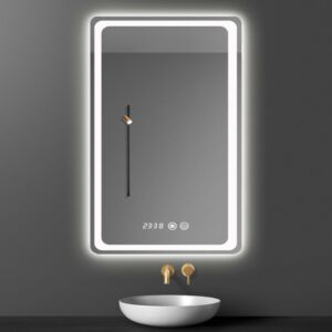 LED огледало за баня с нагревател touch 50х70 + Дисплей