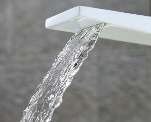 Бял смесител за мивка Blandini Flip White