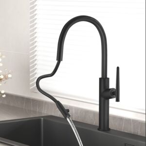 Черен смесител за кухня Blandini Tirol Black
