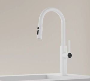 Бял смесител с душ Blandini Elegant White