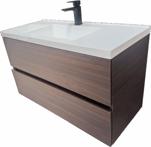 Голям дървесен шкаф за баня от PVC Siena 100 Venge W