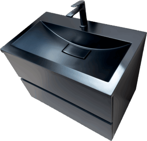 PVC МЕБЕЛ ЗА БАНЯ NAPOLI BLACK 80