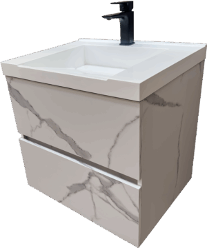 Мраморен шкаф за баня 60см Cremona Marble W