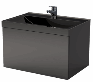 PVC МЕБЕЛ ЗА БАНЯ BARI BLACK 60