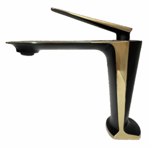 Черен смесител за баня Blandini Almond S Black - Gold