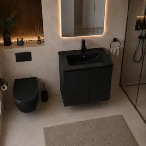 PVC МЕБЕЛ ЗА БАНЯ ALBA 50 BLACK