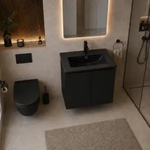PVC МЕБЕЛ ЗА БАНЯ ALBA 50 BLACK