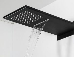 Черна душ система за вграждане Blandini Brass Black