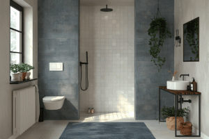 Гранитогрес размер 60х120 Cemento Slate Aqua