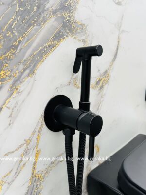 Черен хигиенен душ Blandini Gasper Black