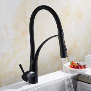 Черен кухненски смесител Blandini Torno Black