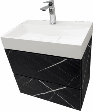 PVC МЕБЕЛ ЗА БАНЯ Matera 60 Noir W