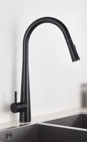 Черен смесител за кухня Blandini Estetik Black