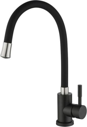 Черен кухненски смесител Blandini Oliver Black