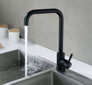 Черен кухненски смесител Blandini Palms Black