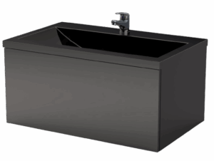 PVC МЕБЕЛ ЗА БАНЯ MILANO BLACK 80