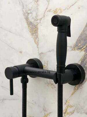 Хигиенен душ комплект черен Blandini Gusto