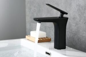 Черен смесител за баня Blandini Ventana S Black