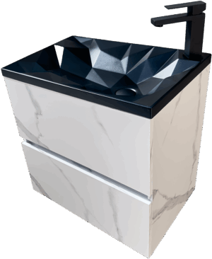 PVC МЕБЕЛ ЗА БАНЯ DIAMANTE 60 Marble B