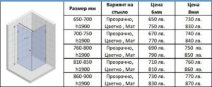 Душ кабина за баня Fiesta